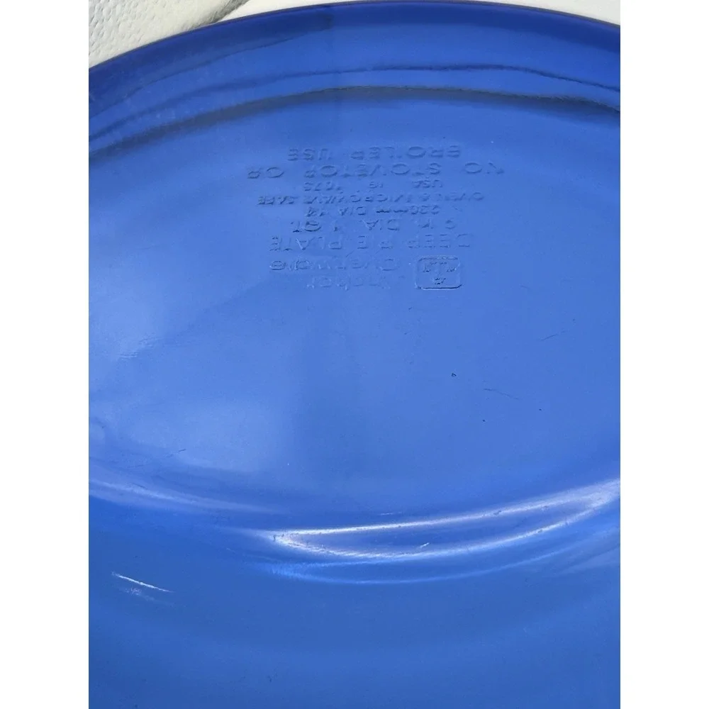 Anchor Hocking Ovenware Cobalt Blue Deep Pie Plate 9